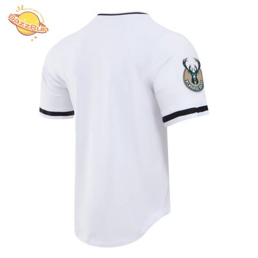 NBA Milwaukee Bucks Classic Chenille White Tee