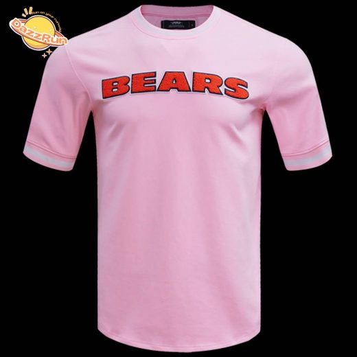 NFL Chicago Bears Classic Chenille Pink Men’s Tee