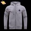 NFL Dallas Cowboys Classic Chenille Fleece Zip-Up Hoodie – Midnight Navy