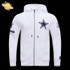 NFL Dallas Cowboys Classic Chenille Fleece Zip-Up Hoodie – Pink