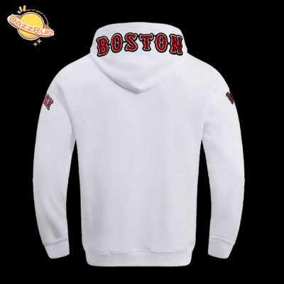 Boston Red Sox Classic Chenille Men’s Pullover White Hoodie