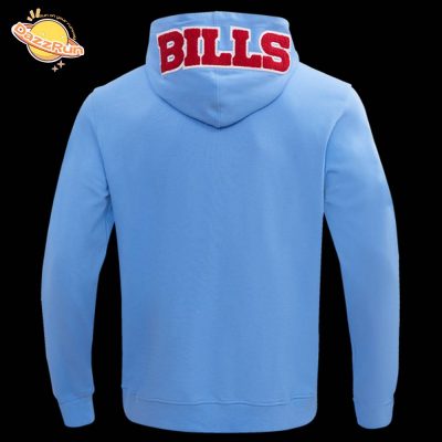 Buffalo Bills Classic Chenille Men’s Full-Zip Blue Hoodie