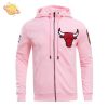 Chicago Bulls Classic Chenille Men’s Full-Zip Pullover Red Hoodie