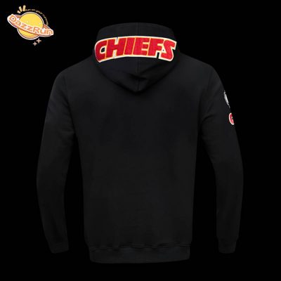 Kansas City Chiefs Classic Chenille Men’s Full-Zip Black Hoodie