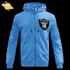 Las Vegas Raiders Classic Chenille Men’s Full-Zip White Hoodie