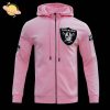 Las Vegas Raiders Classic Chenille Men’s Full-Zip Blue Hoodie