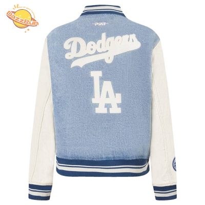 Los Angeles Dodgers Pro Standard Denim Varsity Blues Full-Snap Jacket – Unisex