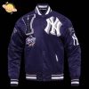 MLB New York Yankees Mashup Men’s Rib Wool Varsity Jacket – Unisex Design