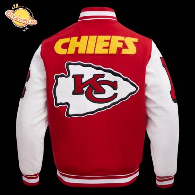 NFL Kansas City Chiefs Mashup Men’s Rib Wool Varsity Jacket – Unisex