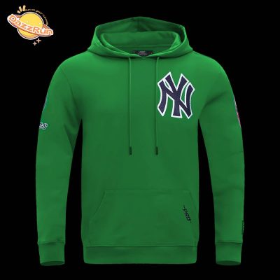 New York Yankees Classic Chenille Men’s Dark Pullover Kelly Green Hoodie