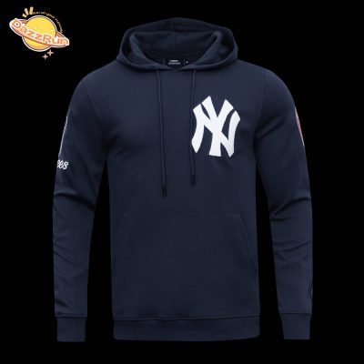 New York Yankees Classic Chenille Men’s Pullover Midnight Navy Hoodie