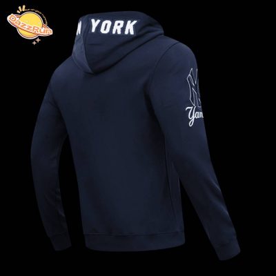 New York Yankees Classic Chenille Men’s Pullover Midnight Navy Hoodie