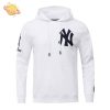 New York Yankees Classic Chenille Men’s Pullover Pink Hoodie