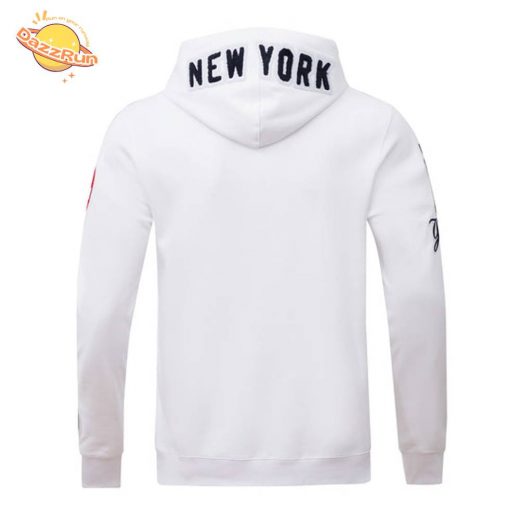 New York Yankees Classic Chenille Men’s Pullover White Hoodie