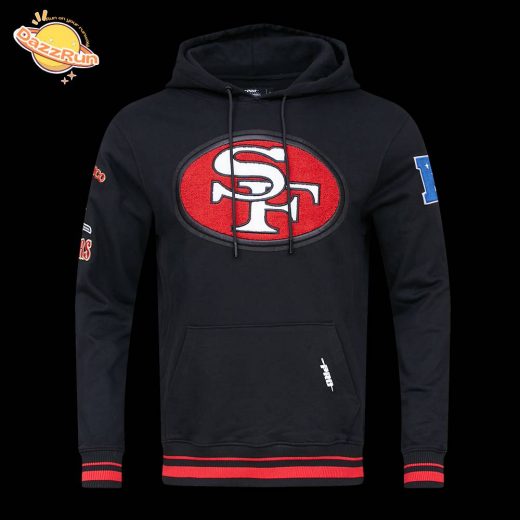 San Francisco 49ers Retro Classic Men’s Pullover Black Hoodie