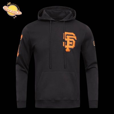 San Francisco Giants Classic Chenille Men’s Pullover Black Hoodie