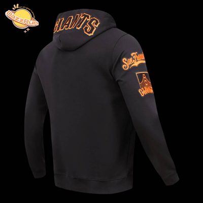 San Francisco Giants Classic Chenille Men’s Pullover Black Hoodie