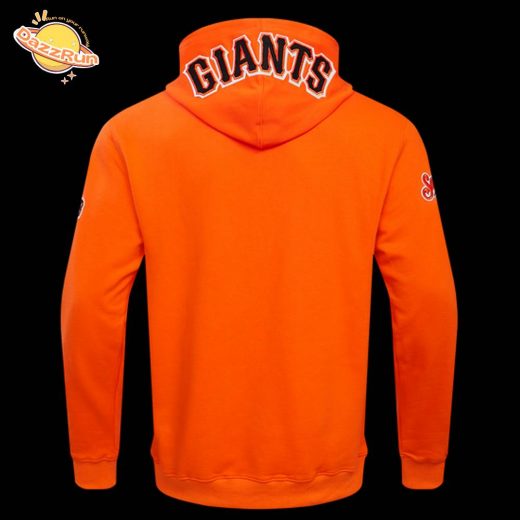 San Francisco Giants Classic Chenille Men’s Pullover Orange Hoodie