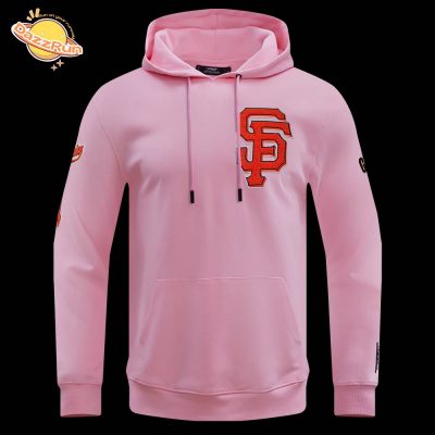 San Francisco Giants Classic Chenille Men’s Pullover Pink Hoodie