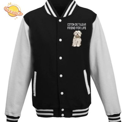 Unisex Coton De Tulear Friend T-Shirt Baseball Jacket – Cute and Cozy