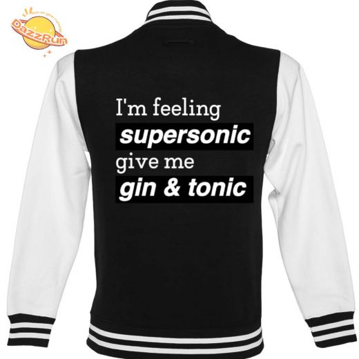 Unisex “I’M Feeling Supersonic” Baseball Jacket – Fun and Stylish