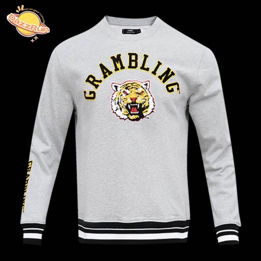 Grambling State University Classic Men’S Stacked Logo Crewneck