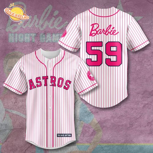 Houston Astros X Barbie Night Game Special Limited Version Baseball Jersey