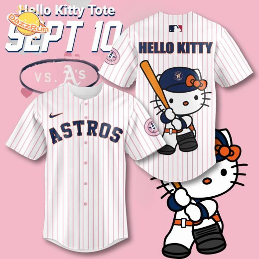 Houston Astros X Hello Kitty Sep 10th Special Limited Version Baseball Jersey