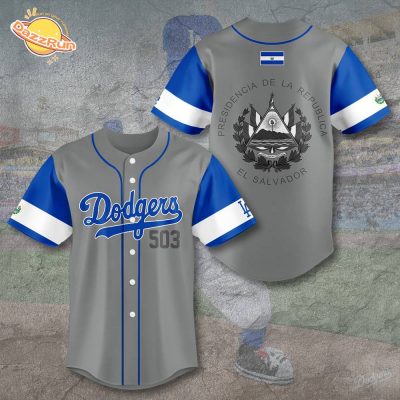 Los Angeles Dodgers Night Presidencia De La Republica Baseball Jersey