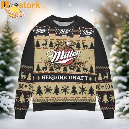 Miller Genuine Draft Ugly Christmas Sweatshirt