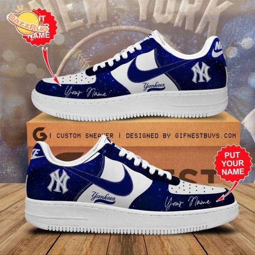 Personalized New York Yankees Nike Limited Edition Air Force 1 Sneaker