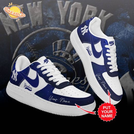 Personalized New York Yankees Nike Limited Edition Air Force 1 Sneaker