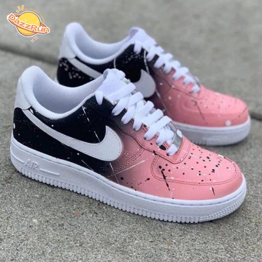 Pink And Black Faded Sneaker Nike Air Force 1