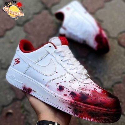 Red Splatter Sneaker Nike Air Force 1