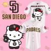 Hello Kitty Vs San Diego Padres 2024 Hot Limited Version Black Baseball Jersey