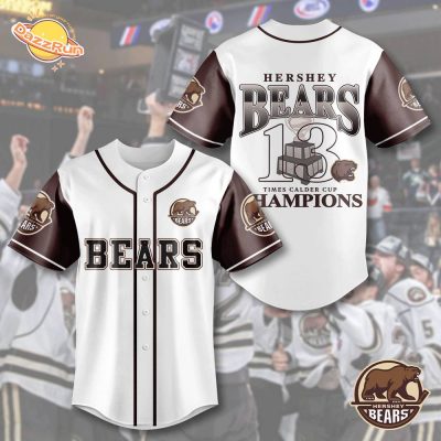 Hershey Bears Times Calder Cup Champions Baseball Jersey