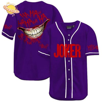 Joker Why So Serious Haha Baseball Jersey