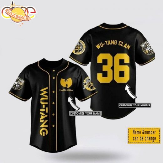 Persionalize Wu-Tang Clan Band Limited Edition Baseball Jersey