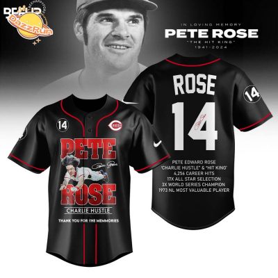 Pete Rose Thank You For The Memmories Baseball Jersey