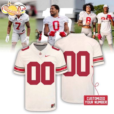 2024 Ohio State Buckeyes Custom Name White Jersey