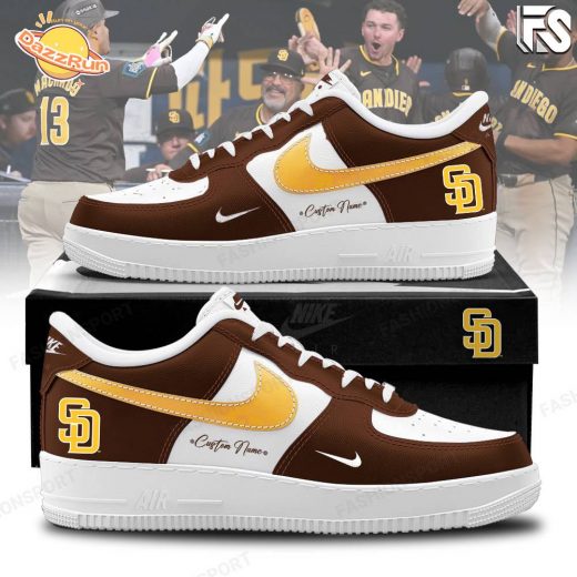 Custom Name San Diego Sneaker Nike 2024 Limited Edition Air Force 1