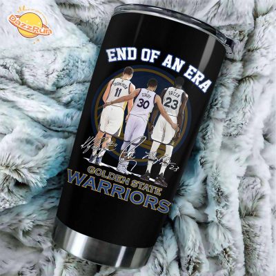 End Of An Era Golden State Warriors Limited Edition Black Tumbler Cup