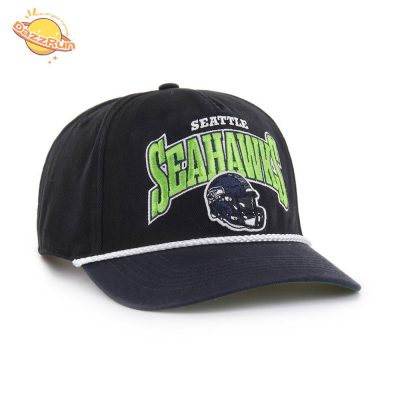 Men’S Seattle Seahawks ’47 Black/College Navy Palermo Hitch Adjustable Hat