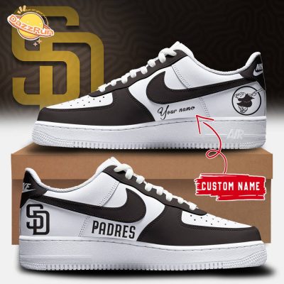 Padres Nike Sneakers 2024 New Disign Edition Custom Name Air Force 1