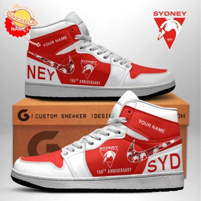 Personalized Sydney Swans 150Th Anniversery Limited Version Aj 1 Sneaker