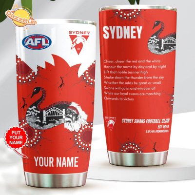 Personalized Sydney Swans Football Club Est 1874 Special Edition Tumbler Cup