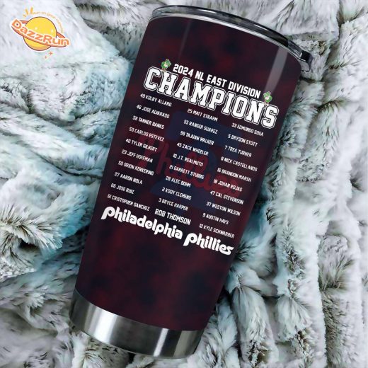 Philadelphia Phillies Nl East Division Champion 2024 Tumbler Cup