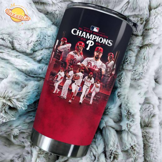 Philadelphia Phillies Red October Nl East Division Champion 2024 Tumbler Cup