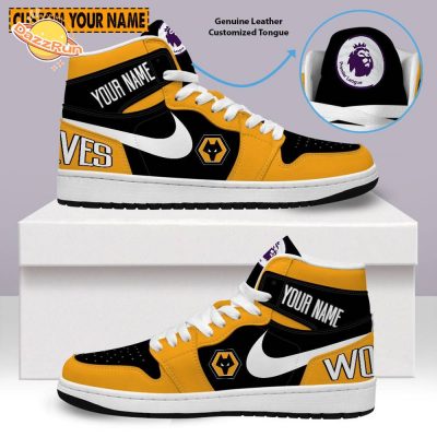 Air Jordan 1 Shoes Wolverhampton Wanderers Club For Fan 2024 Hot Limited Edition Customize