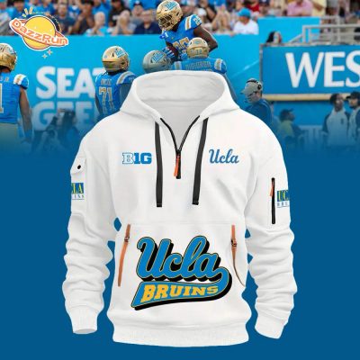 Big Ucla Bruins Football 2024 New Hot Design White Hoodie